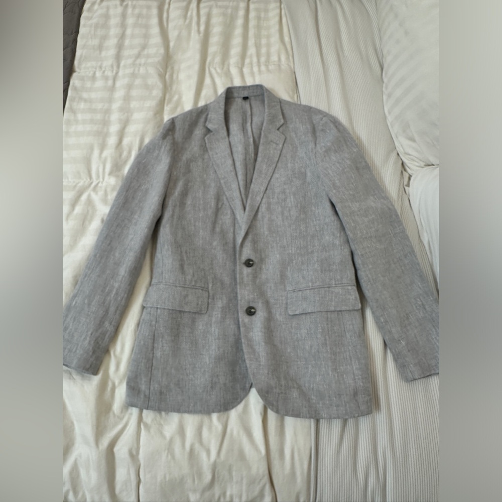 J Crew Mens Slim Fit Thompson Linen Jacket Size 38